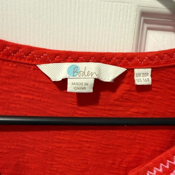 Boden Carina Cotton Pom Pom Jersey Tunic Dress - Picture 3 of 3